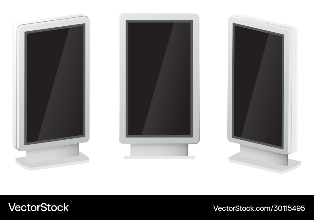 Outdoor white lightbox citylight advertising stand Outdoor white lightbox citylight advertising stand vector image