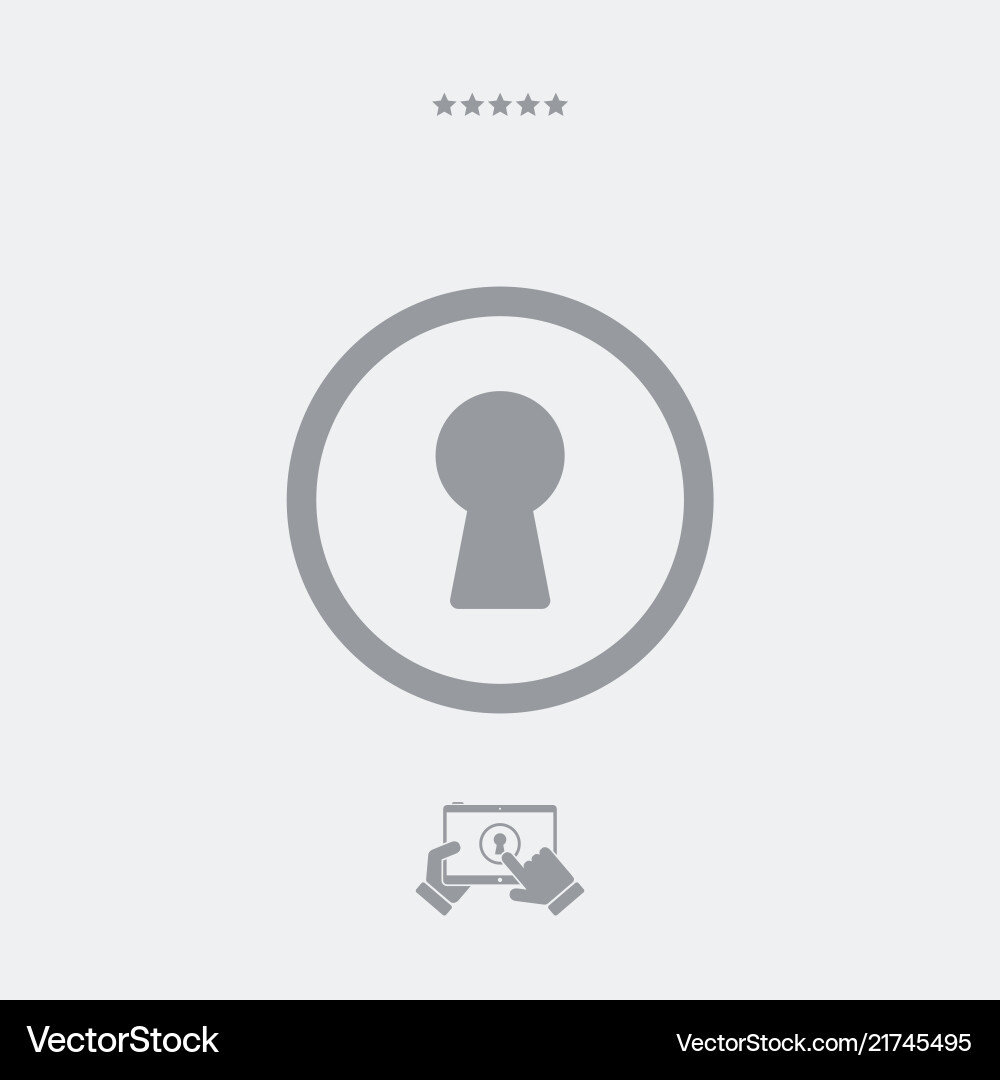 Protected access - web icon Protected access - web icon Vector Image
