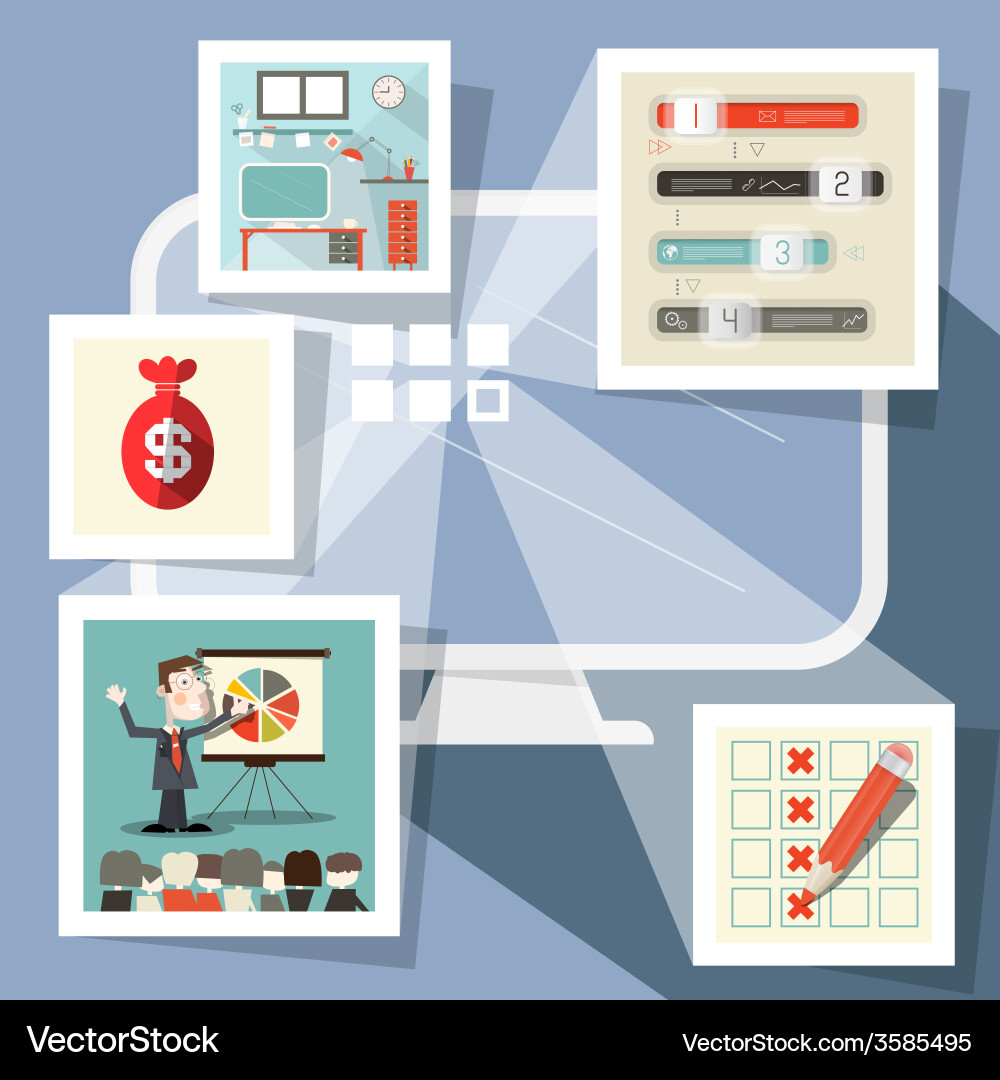 Screenshots and Computer Icons Vector Image