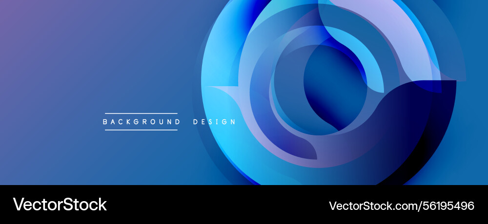 Abstract blue design features overlapping Abstract blue design features overlapping vector image