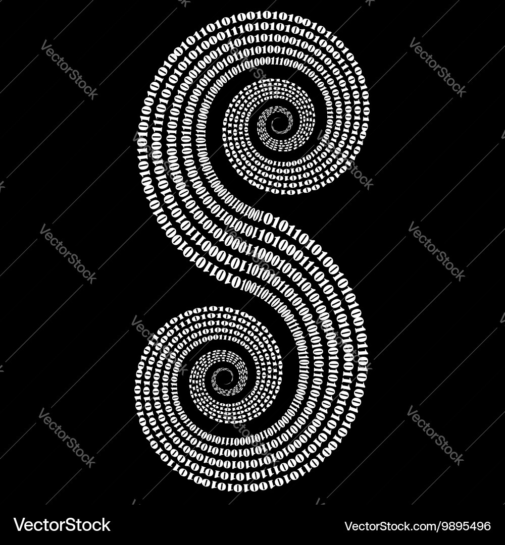 Binary code background numbers concept Vector Image
