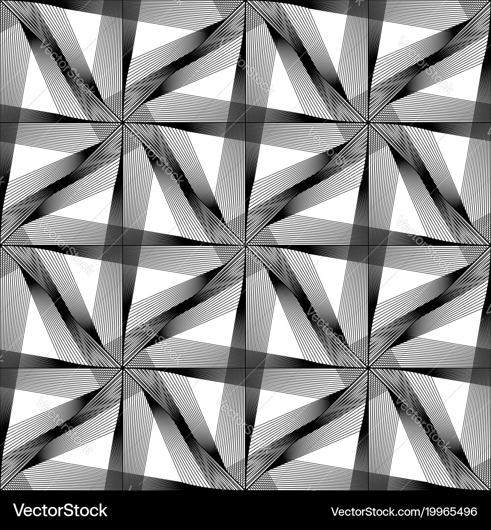 Design seamless monochrome triangle pattern Vector Image