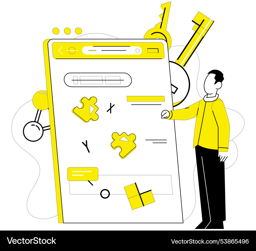 Structured thinking logical mindset and knowledge Structured thinking logical mindset and knowledge vector image