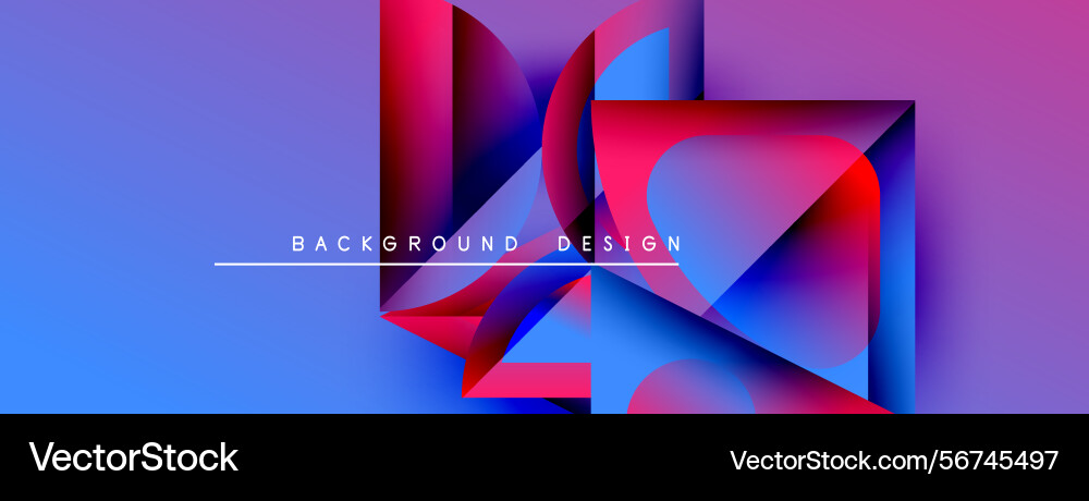 Abstract geometric shapes overlap creating Abstract geometric shapes overlap creating vector image
