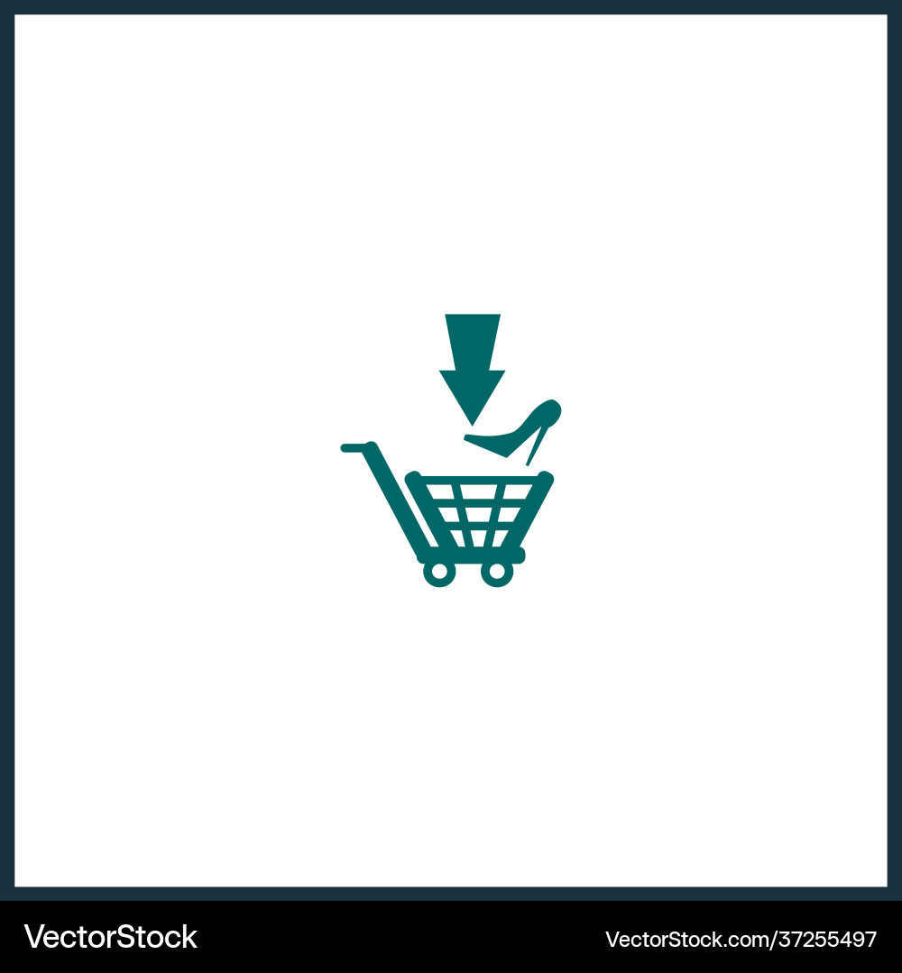 Add to shopping cart simple icon Add to shopping cart simple icon Vector Image