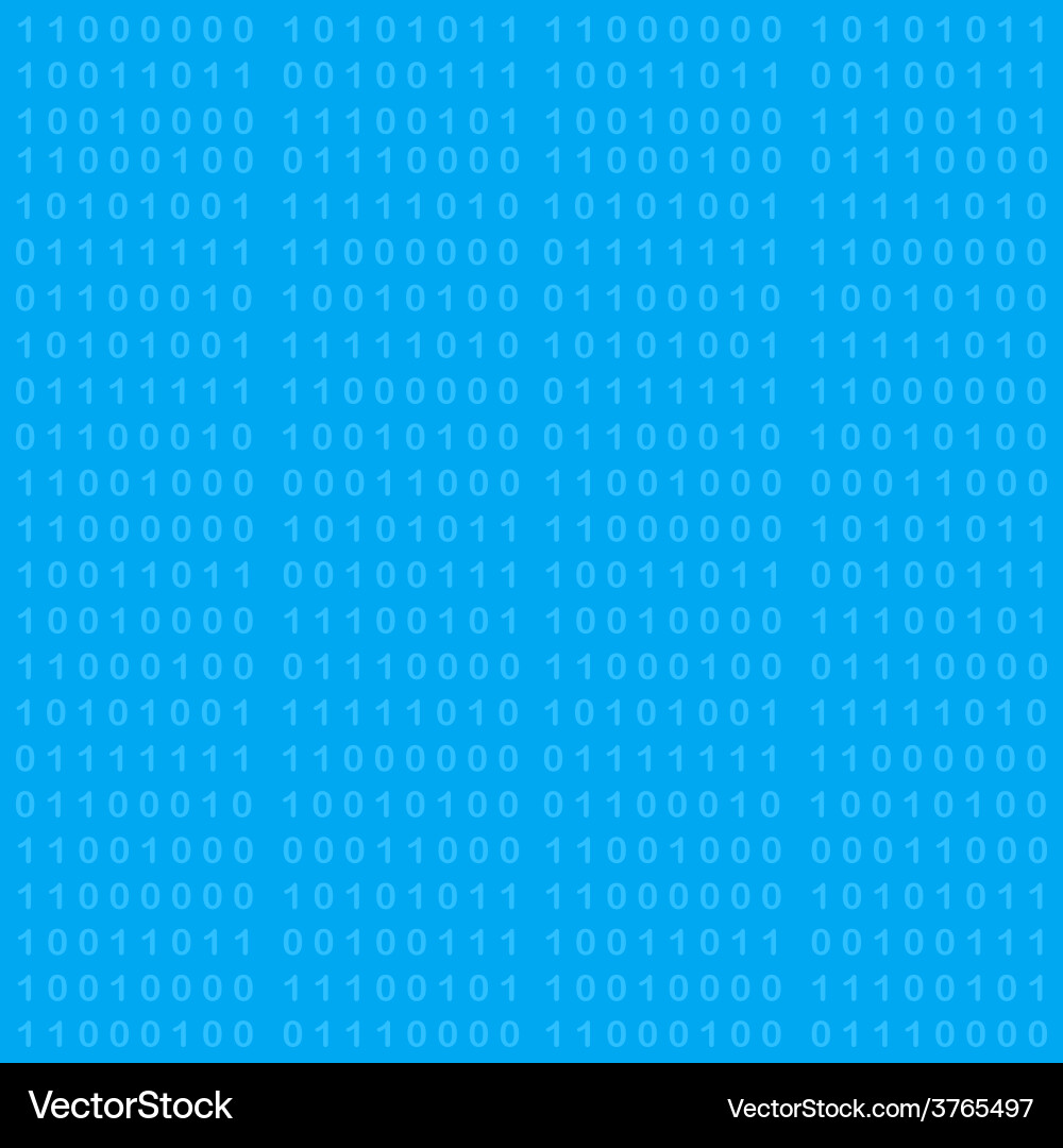 Binary code seamless background Vector Image