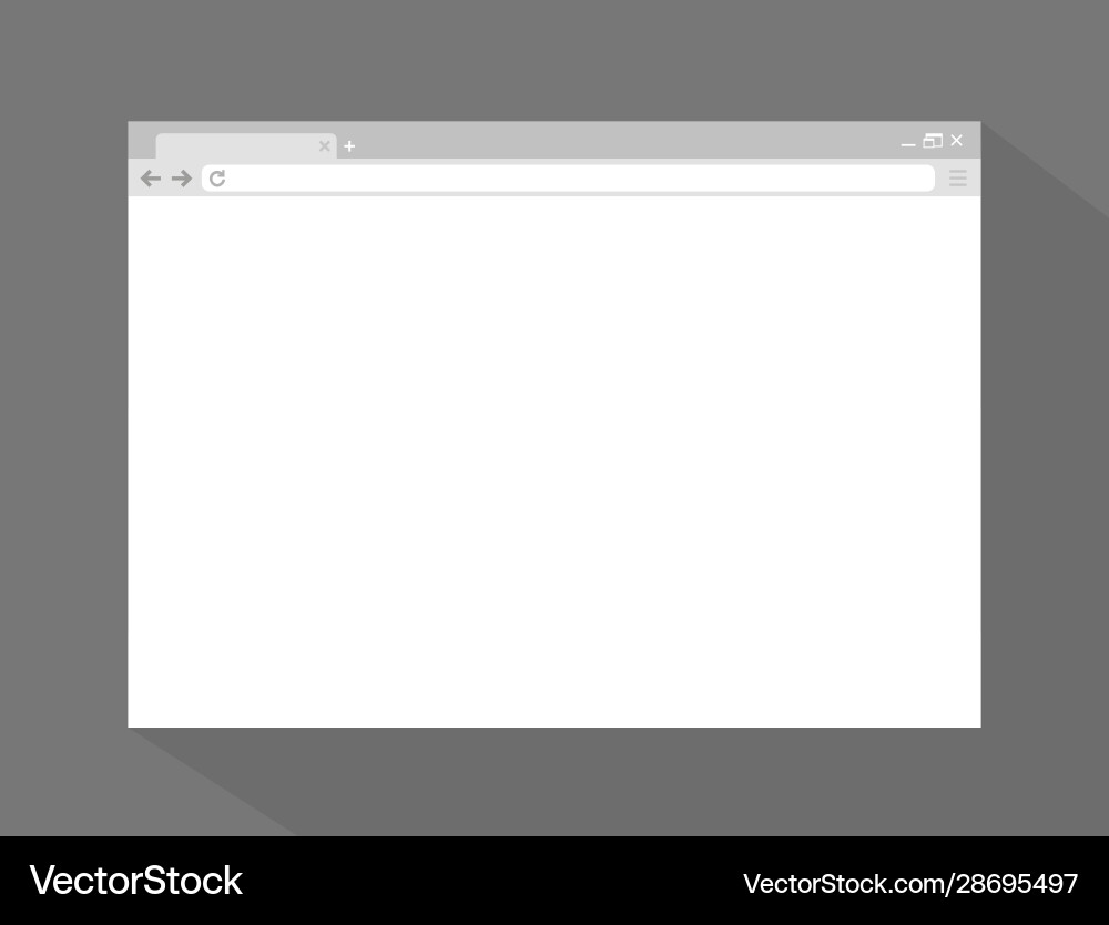 Browser window in flat style Vector Image