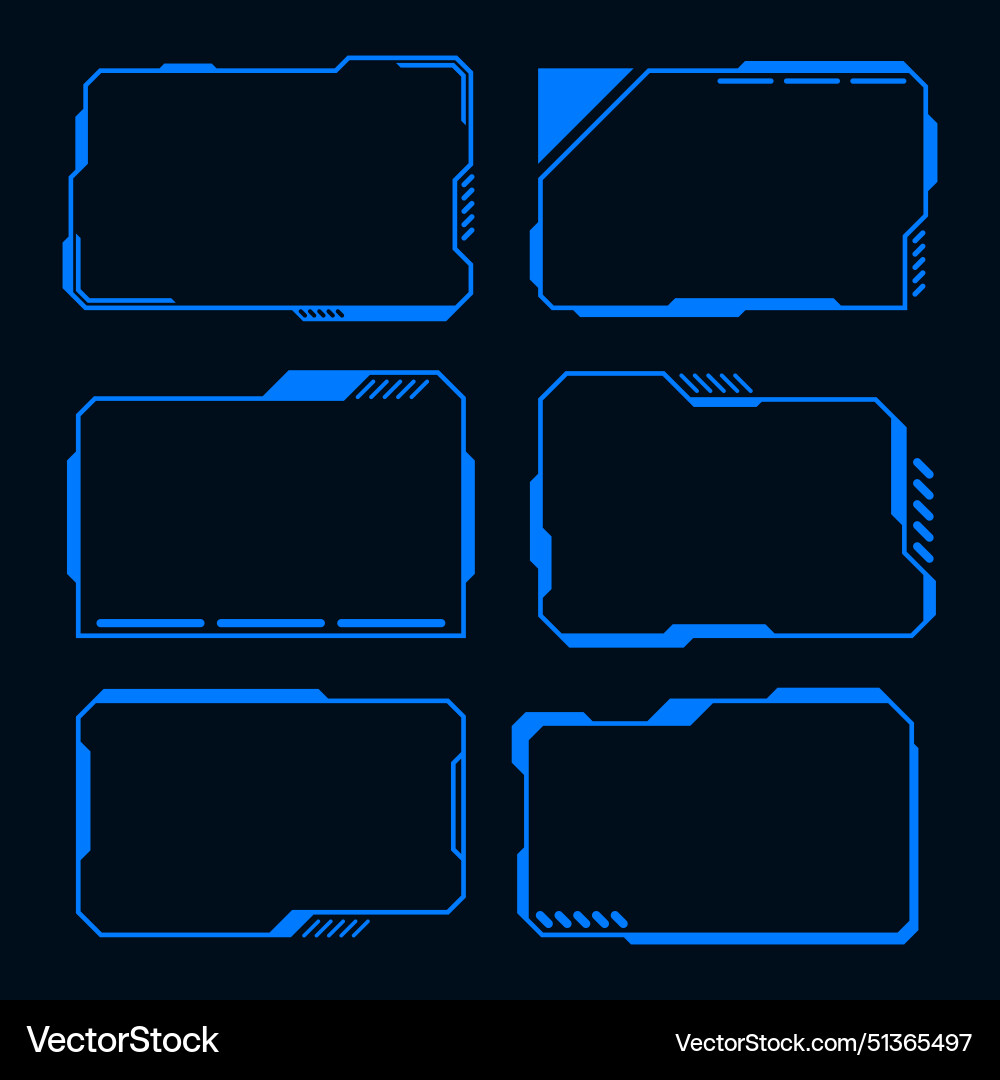Futuristic HUD Interface Element vector image
