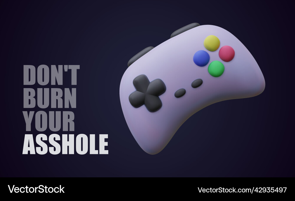 Gamepad or joypad controller console gaming Gamepad or joypad controller console gaming Vector Image