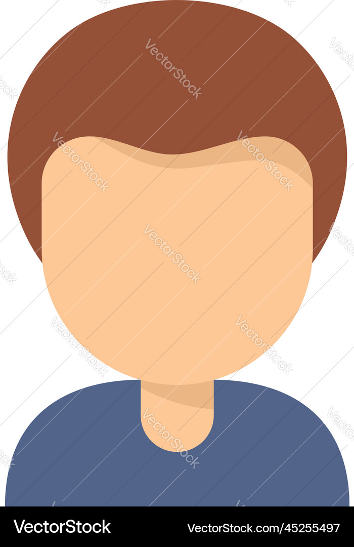 Kid programming icon flat school computer vector image