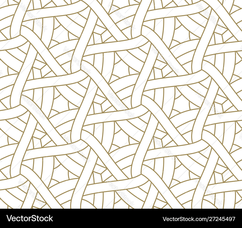 Seamless pattern with abstract geometric line Vector Image