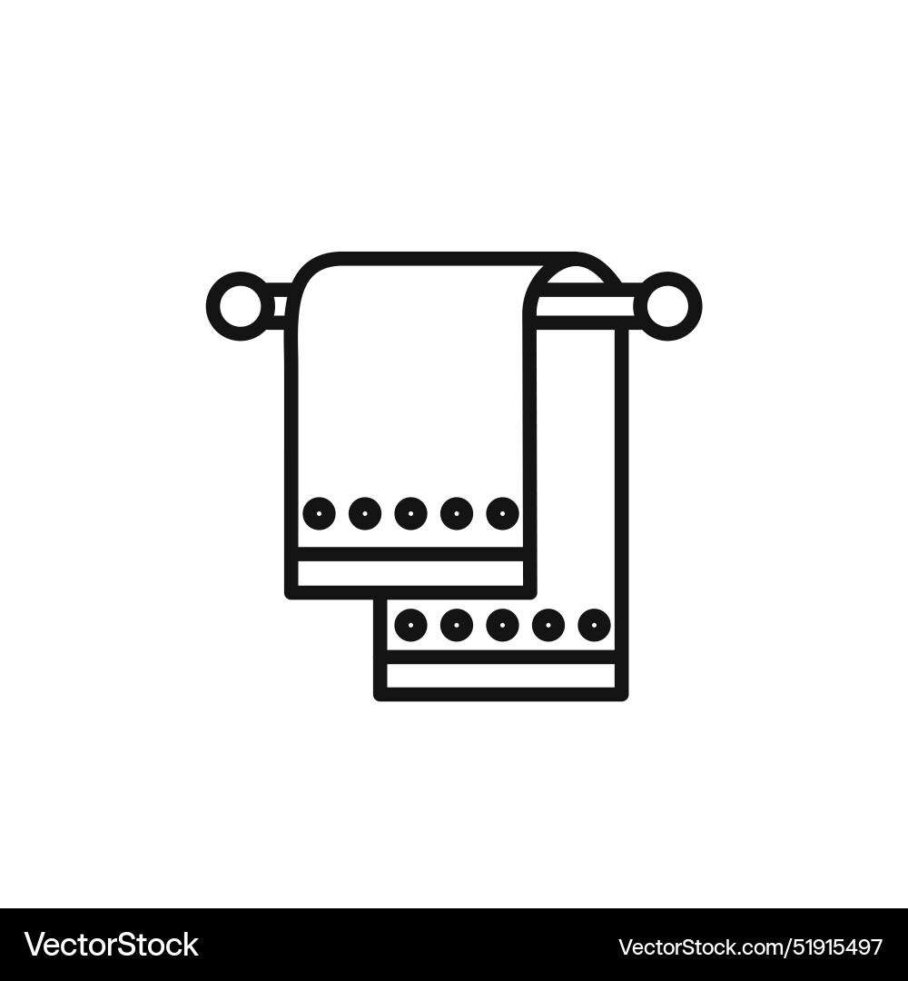 Towel icon set collection for web Towel icon set collection for web Vector Image