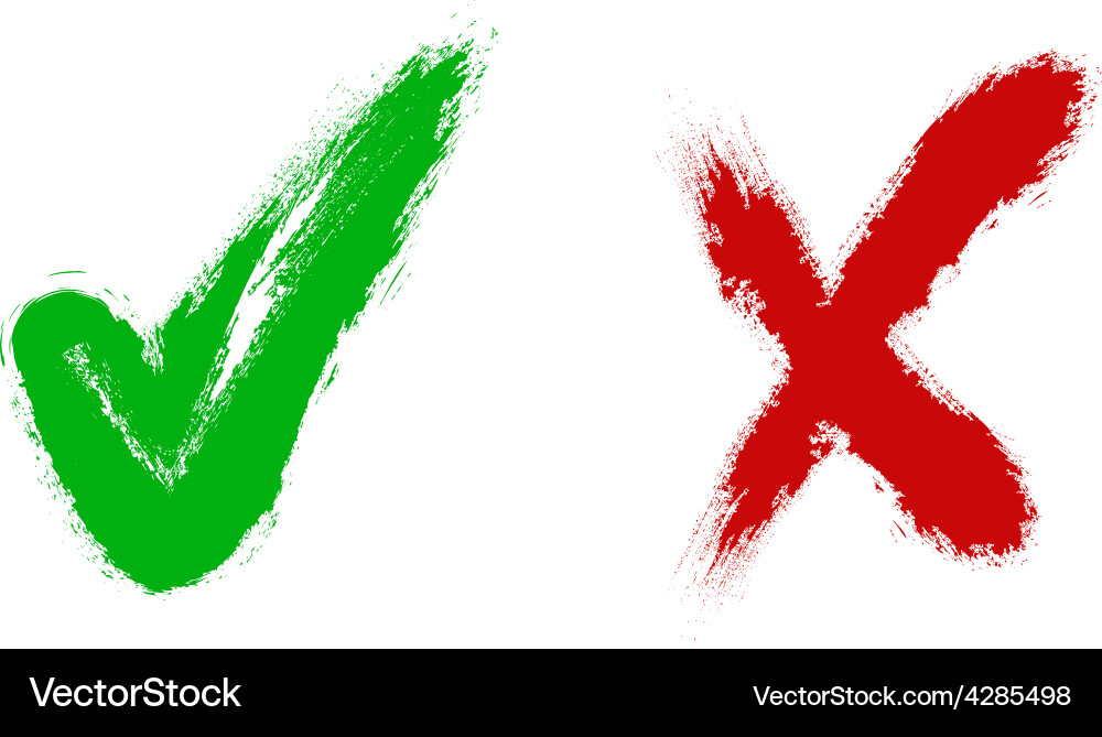 Check marks vector image