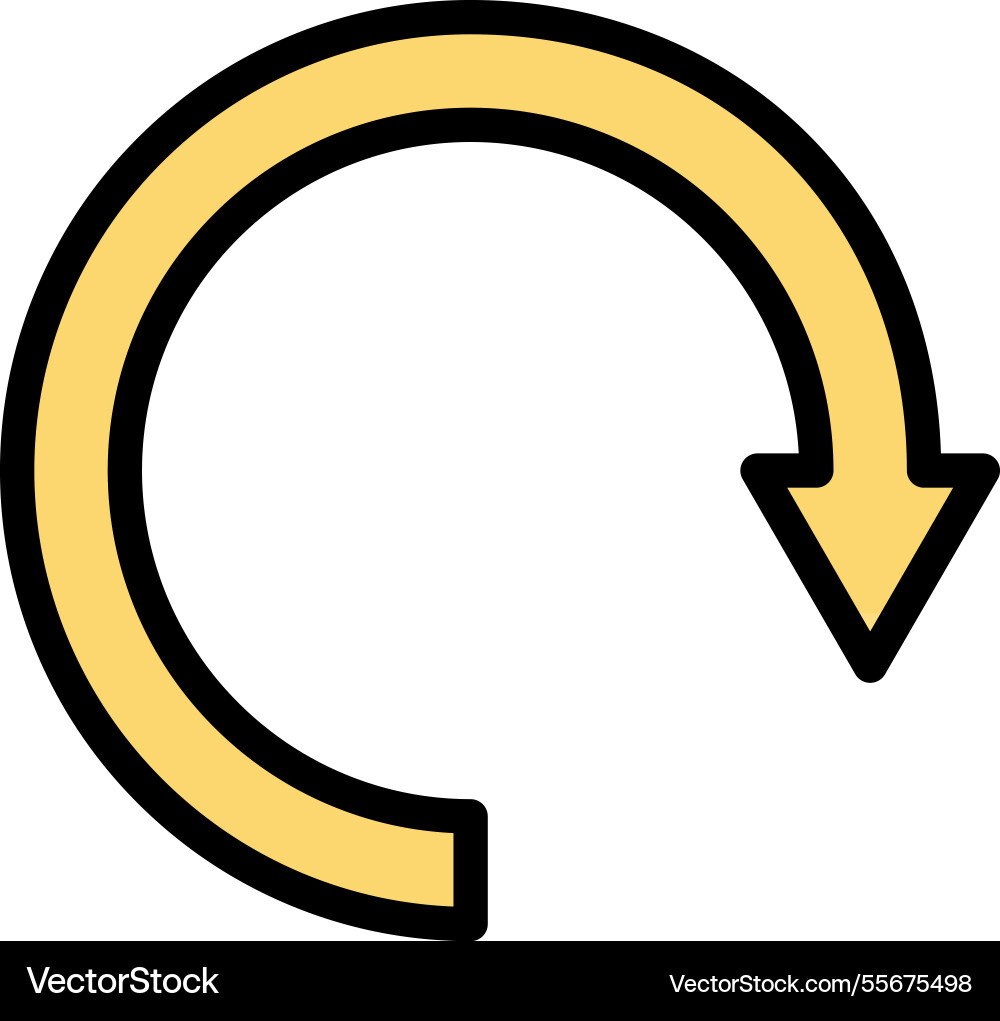 Circular arrow icon design vector image
