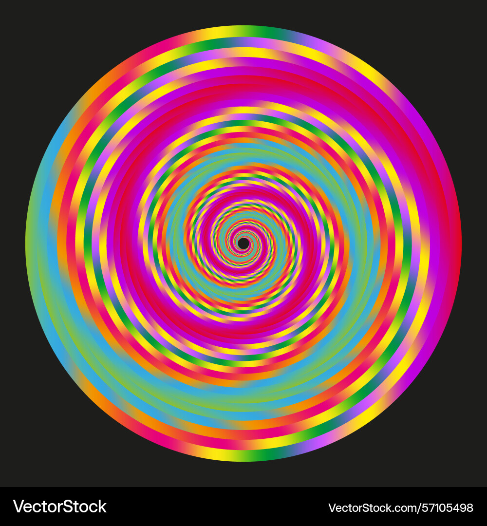 Colorful spiral design swirl pattern element Colorful spiral design swirl pattern element Vector Image