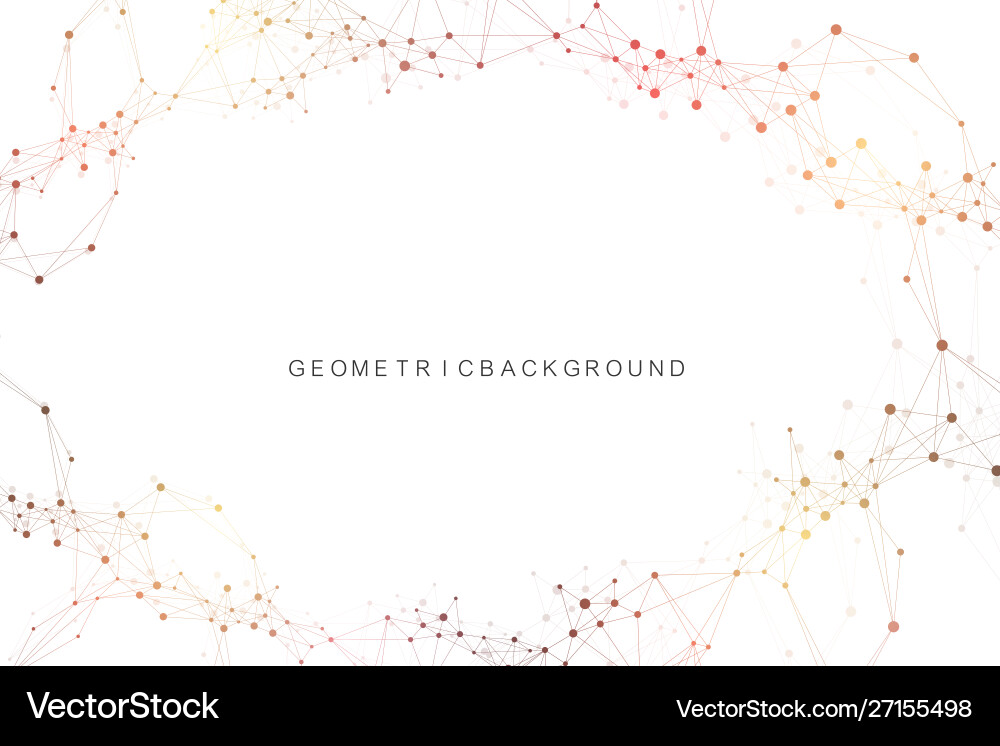 Geometric abstract background with connected line Geometric abstract background with connected line vector image