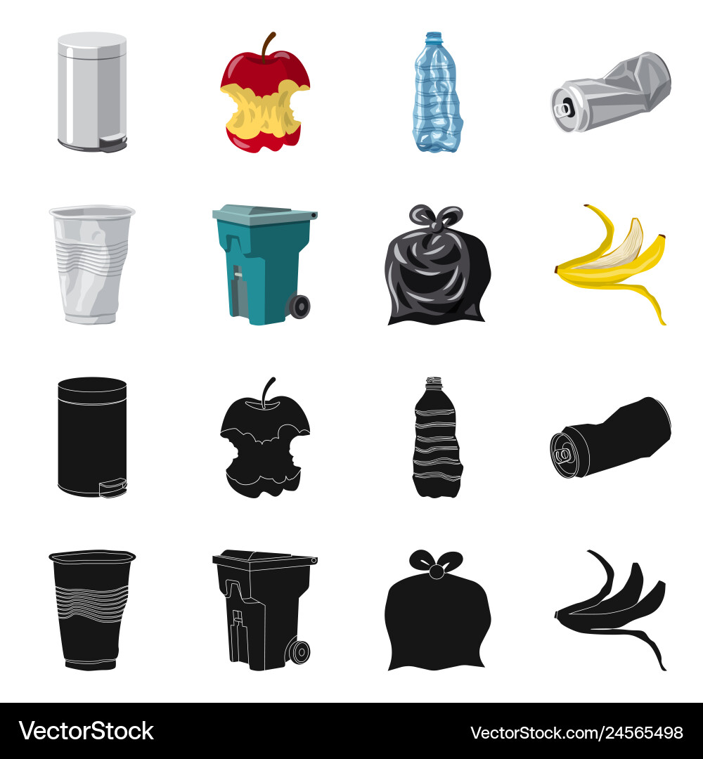 Isolated object of dump and sort symbol Isolated object of dump and sort symbol Vector Image