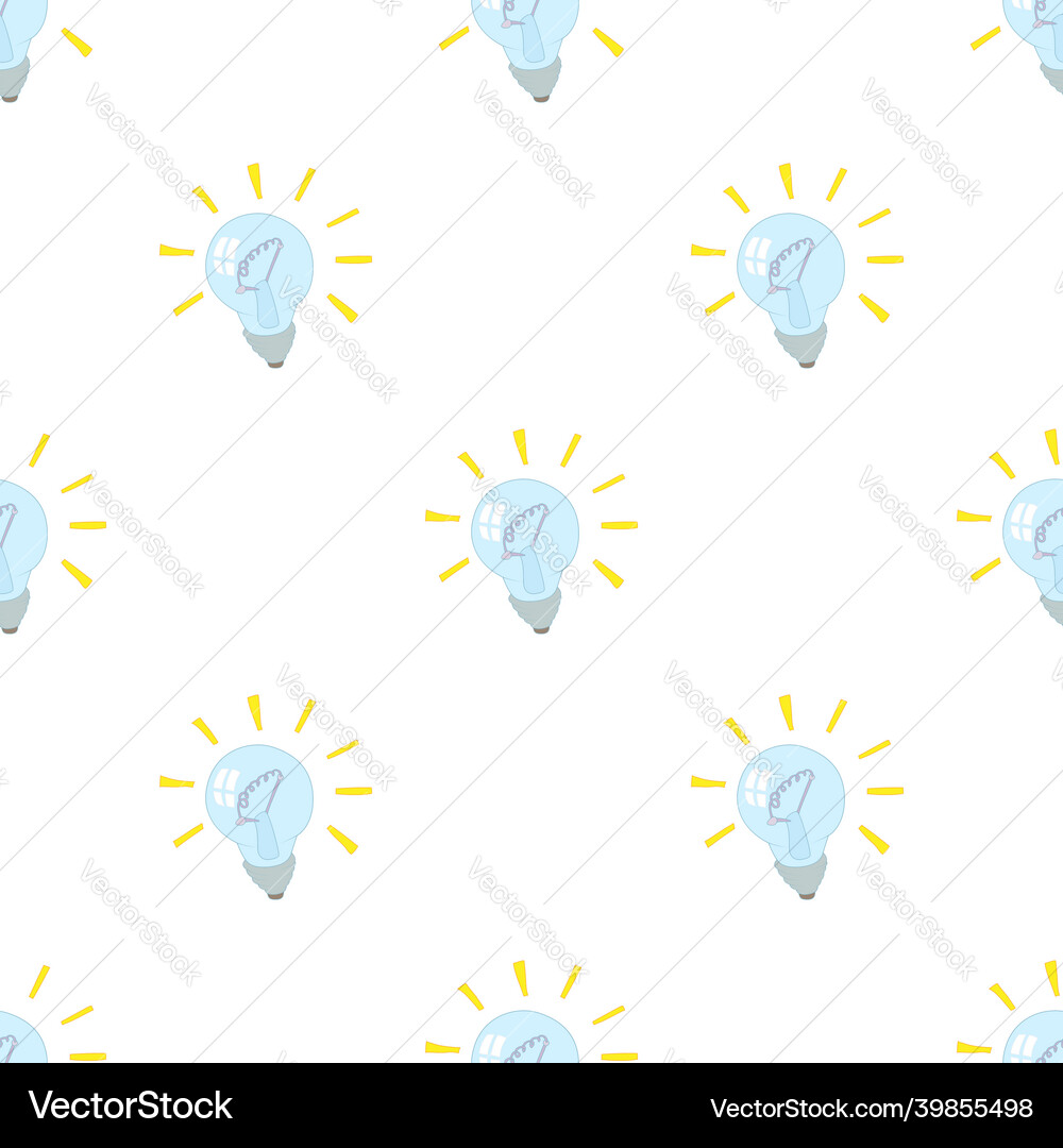 Light bulb pattern seamless Light bulb pattern seamless vector image