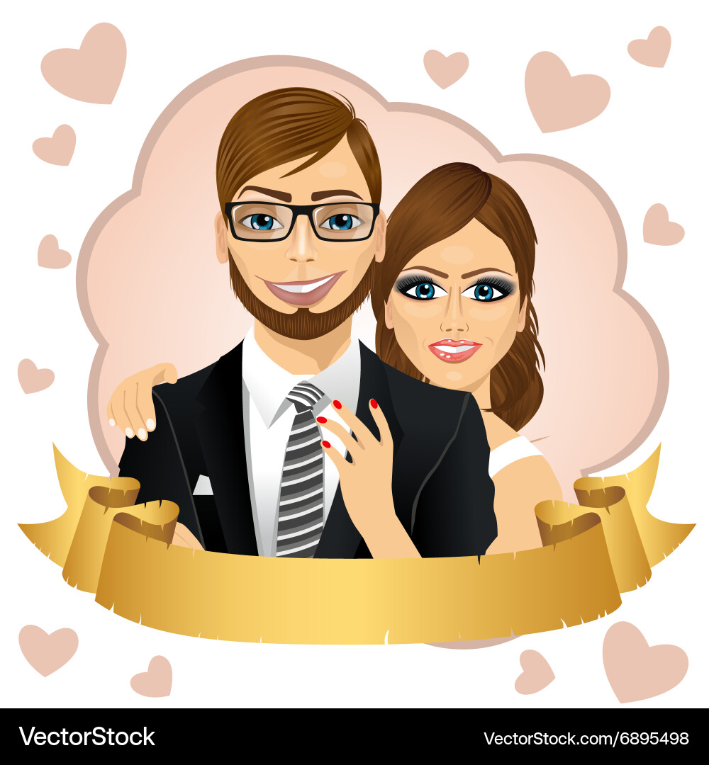 Save the date design composition Vector Image