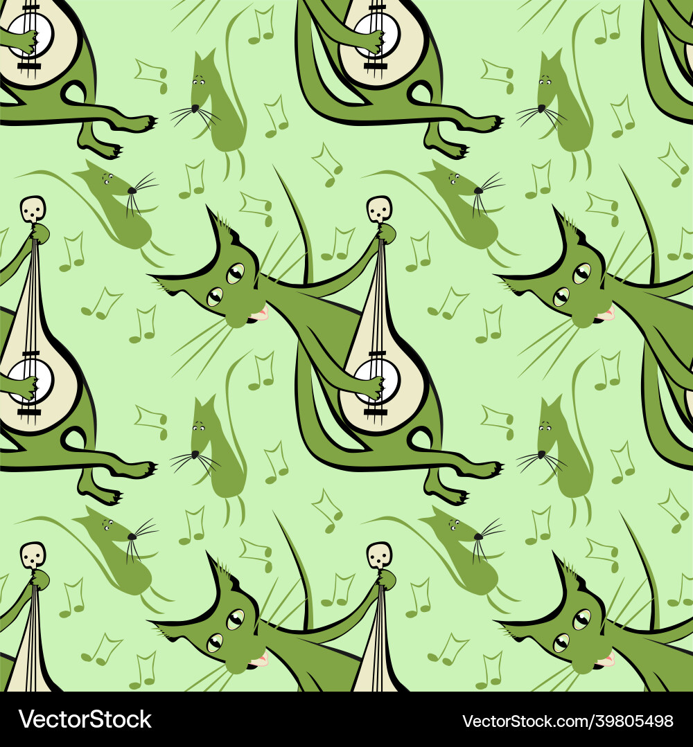 Seamless pattern endless texture on a square Vector Image