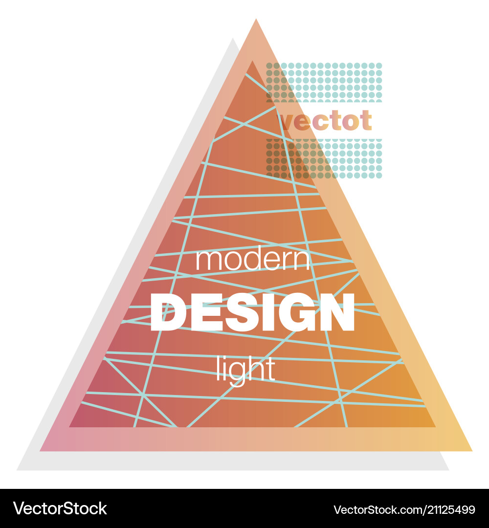 Abstract colorful triangle dynamic splash liquid Vector Image