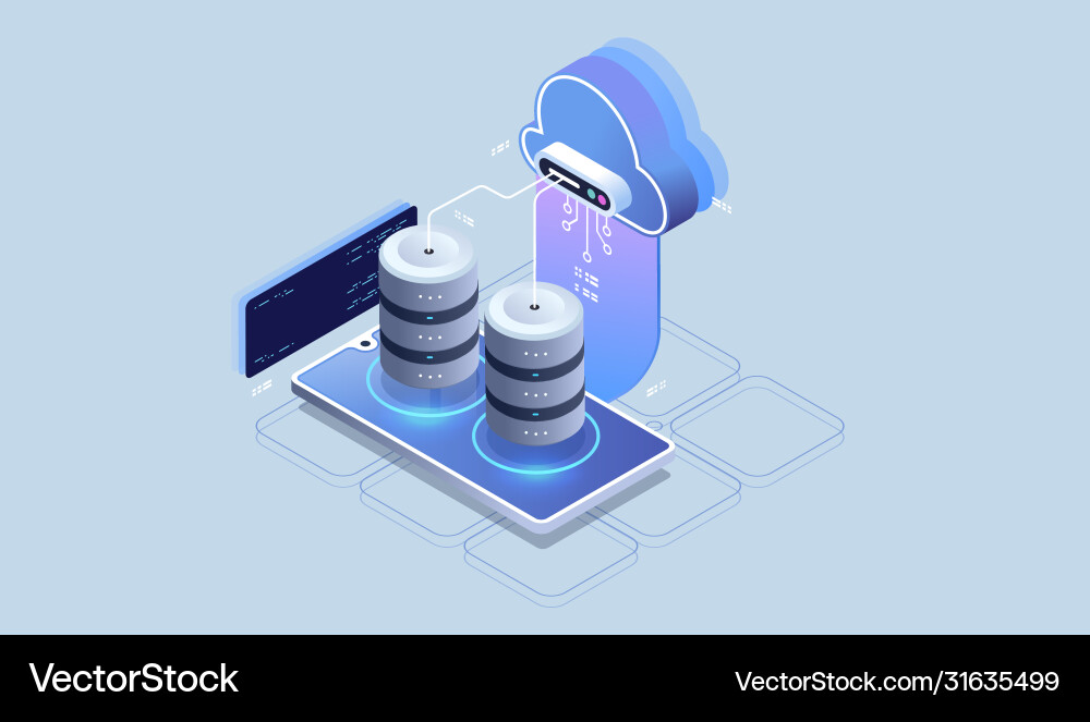 Cloud Technology & Networking vector image