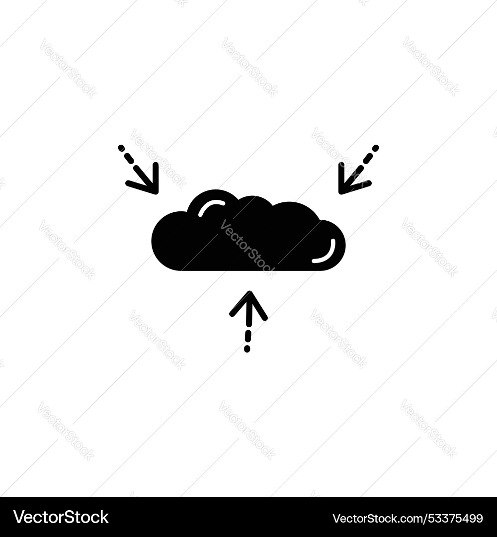 Datenaggregations-Symbol setzen Cloud Computing Datenaggregations-Symbol setzen Cloud Computing vektorbild