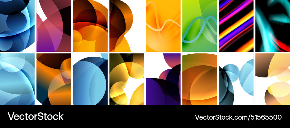 Collection of abstract background with waves Collection of abstract background with waves vector image