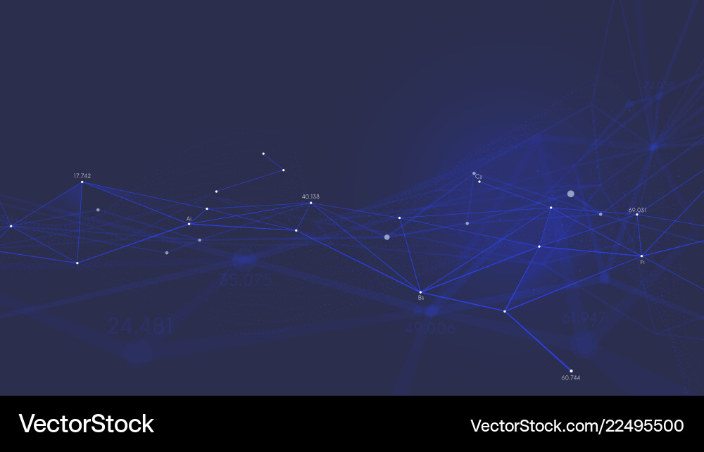 Digital Network Plexus Vector Image