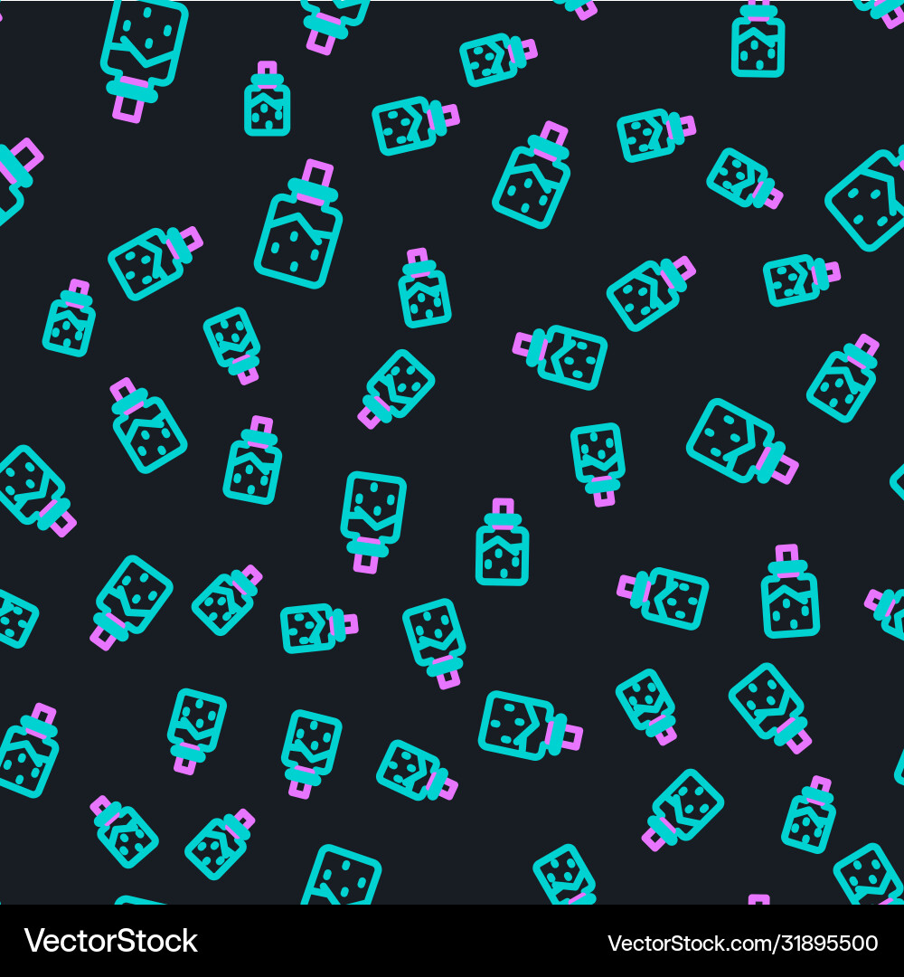 Line spa salt icon isolated seamless pattern Vector Image