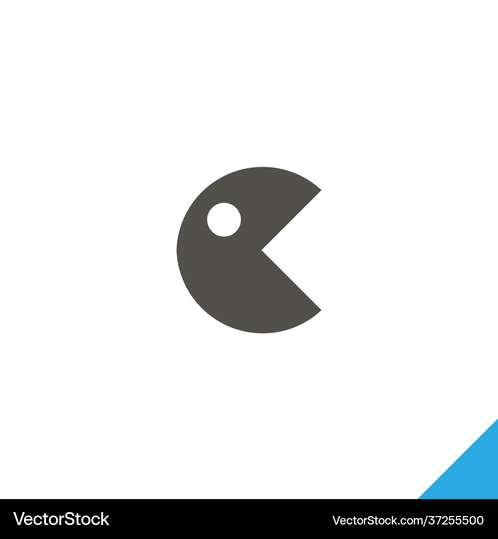 Pac-Man Arcade Icon Vector Image
