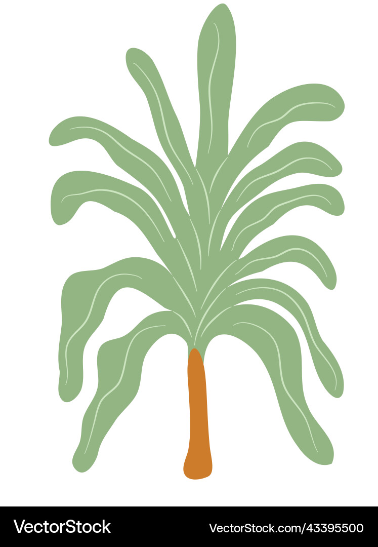 Retro groovy summer tropic palm tree for patterns Retro groovy summer tropic palm tree for patterns Vector Image