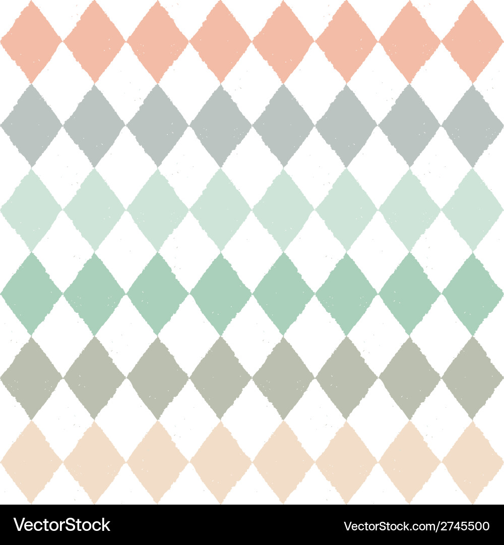 Seamless pattern with geometric rhombuses texture Vector Image