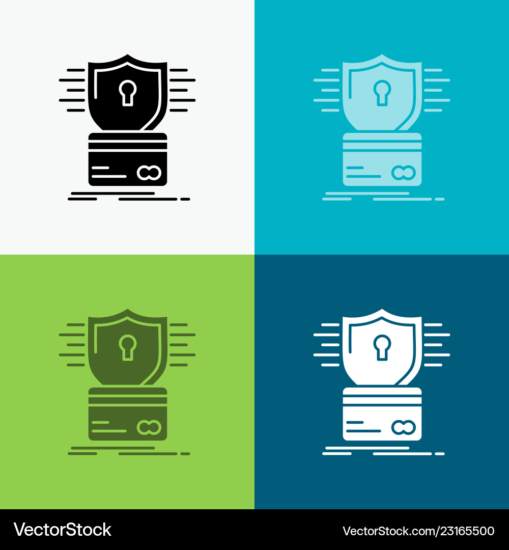 Security credit card hacking hack icon over Security credit card hacking hack icon over Vector Image