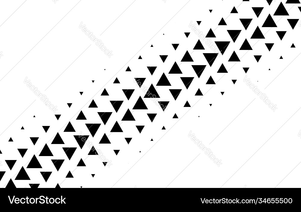 Triangles halftone triangle geometric background vector image