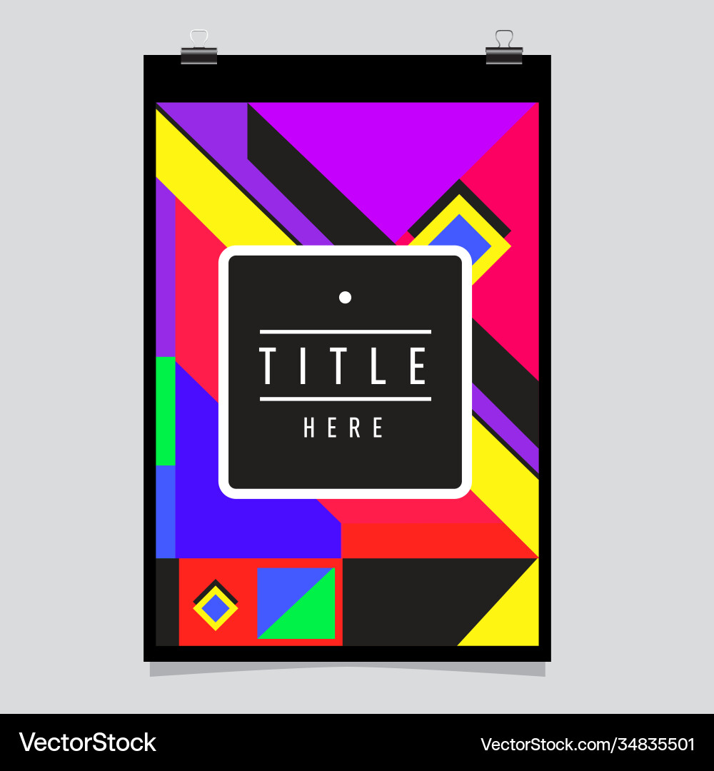 Abstract colorful geometric pattern background Vector Image