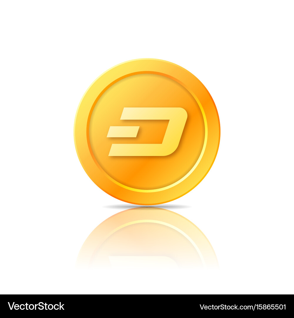 Dash coin symbol icon sign emblem – Royalty-Free Vector | VectorStock