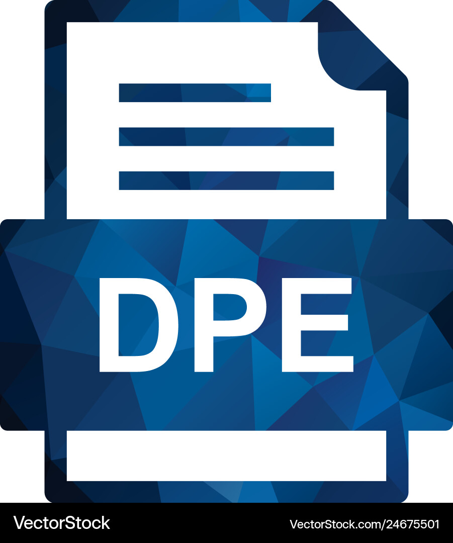 Dpe file document icon Vector Image