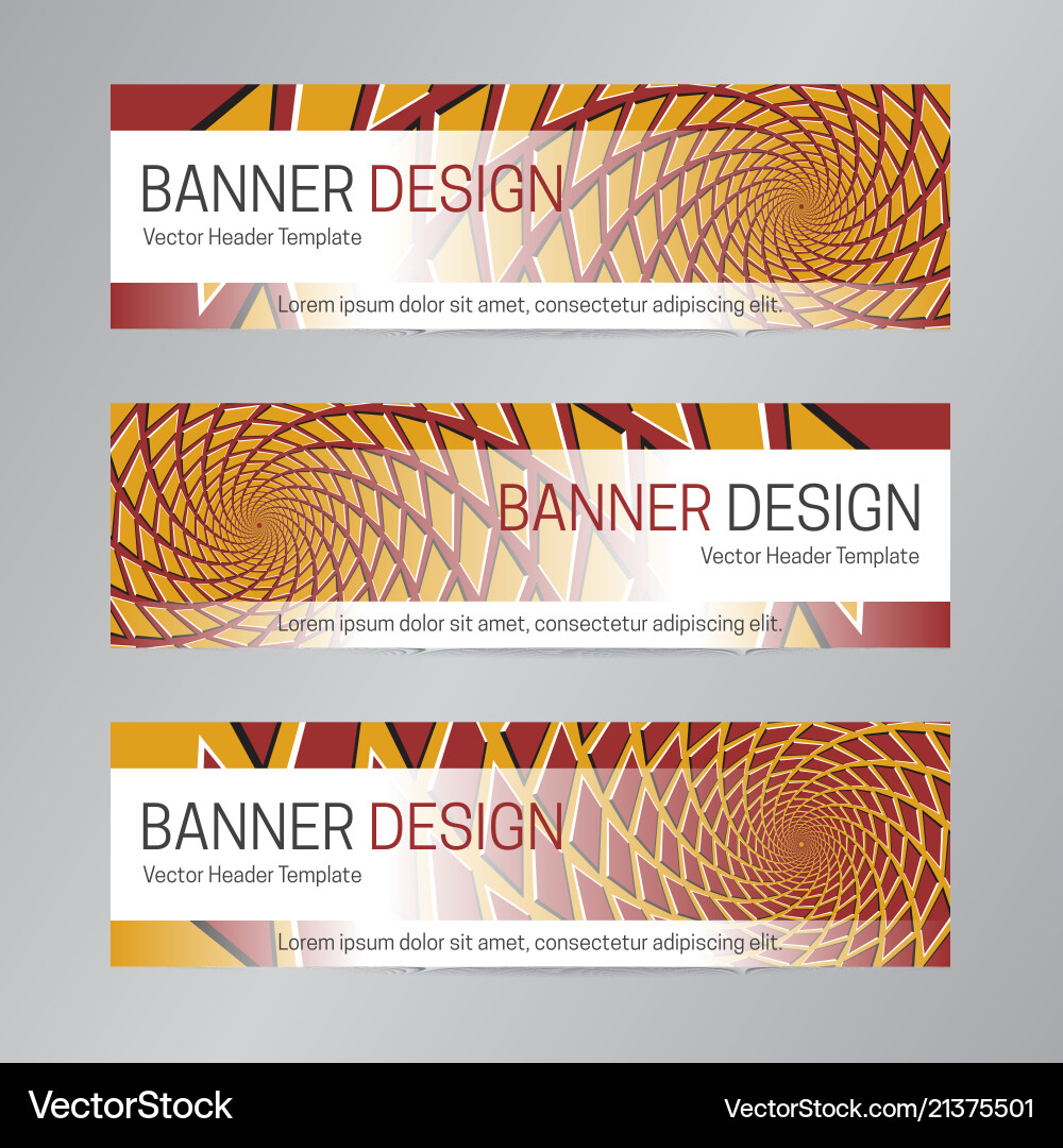 Red orange banner design web header template Vector Image