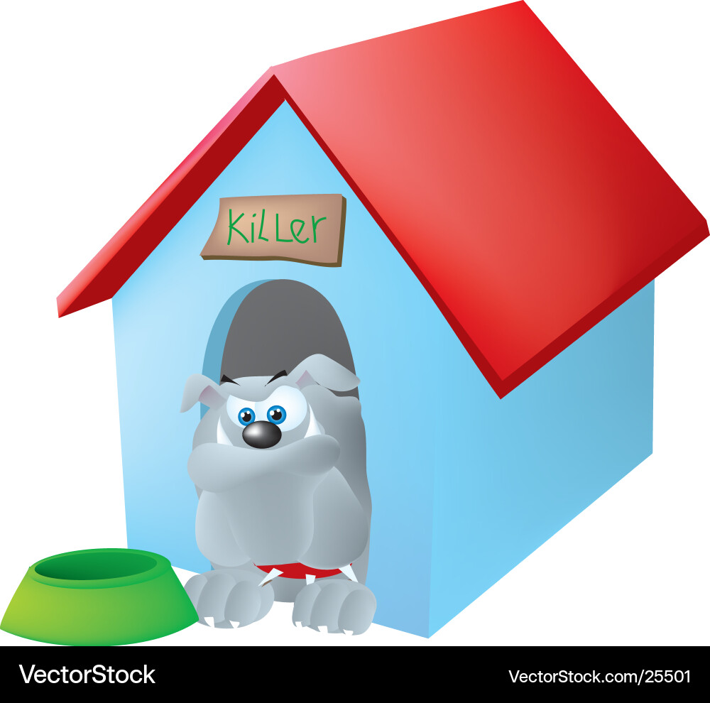 Relaxing Bulldog in Home Vector Image