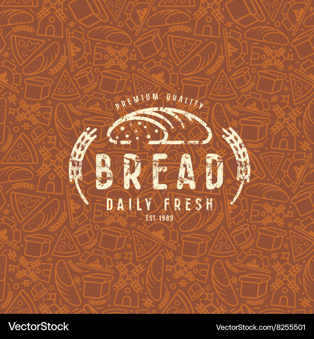 Rustic Bakery Pattern vector image