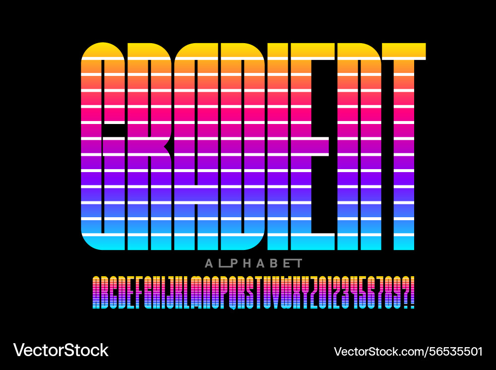 Schriftart Alphabet Buchstaben und Zahlen Schriftart Alphabet Buchstaben und Zahlen vektorbild