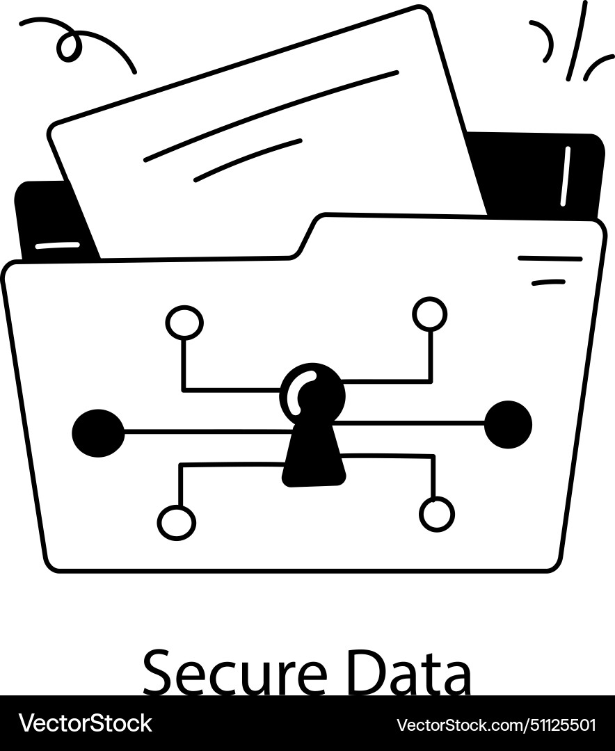 Secure Data Icon vector image
