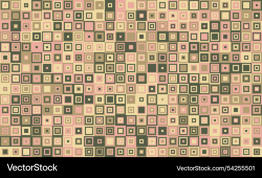 Trendy mosaic-style pattern with structured Vector Image