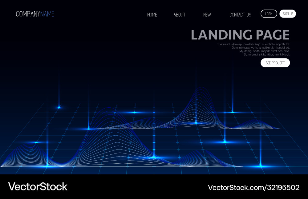 Abstract technology data visualization background Abstract technology data visualization background Vector Image