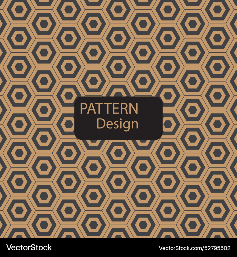 Different size polygon shapes pattern design 3d Vector Image