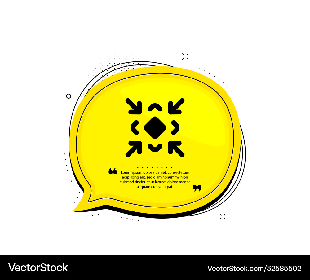 Minimize arrow icon small screen sign Vector Image