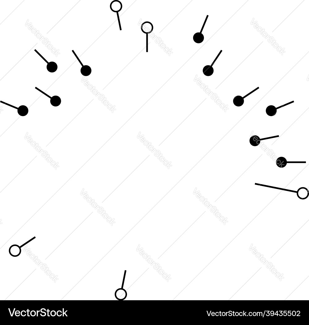 Radial radiating lines with nodes nodal points Radial radiating lines with nodes nodal points Vector Image