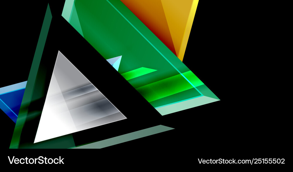 Triangle abstract background Vector Image