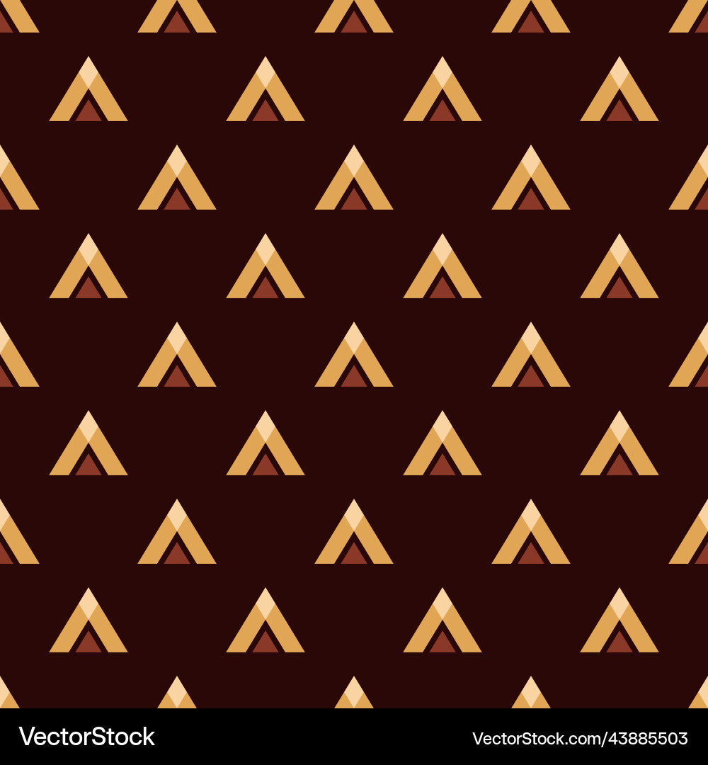 Abstract geometric seamless pattern with arrows Vector Image